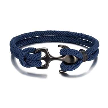 RAMONE PARACORD BRACELET gelang tali gelang pria + FREE BREWYN POUCH NAVY