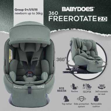 Babydoes 360° Free Rotate 2.0 Carseat Green
