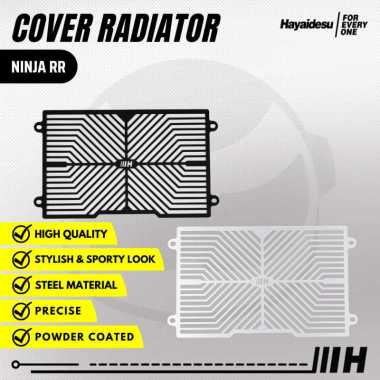 HAYAIDESU RADIATOR COVER KAWASAKI NINJA RR - Ninja 150 RR 2 Tak hitam
