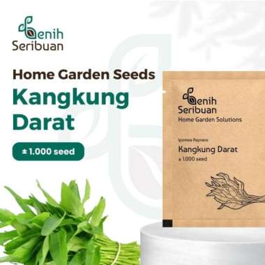 1000 Biji Benih Bibit Kangkung Darat Daun Lebar Kemasan Premium PREM KANGKUNG DARAT