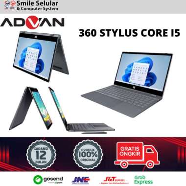 Advan 360 Stylus Laptop Flip 2in1 Tablet Touchscreen INTEL i3 8+256GB