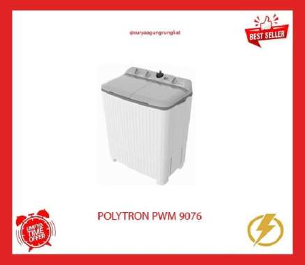 MESIN CUCI POLYTRON 9 KG 250 WATT - PWM 9076