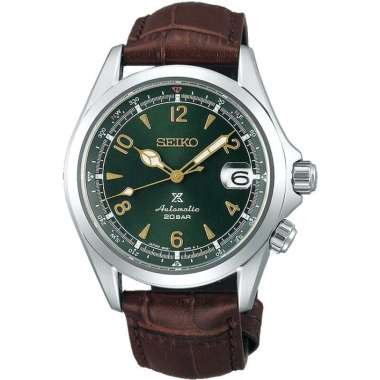 Seiko Prospex SPB121J1 Alpinist Seiko Prospex SPB121J1 Alpinist Green Dial Brown Leather Strap