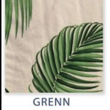 REGENCY Jessica - Kain Motif Daun - Sarung Sofa - Bahan Jok Kursi Green