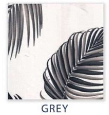 REGENCY Jessica - Kain Motif Daun - Sarung Sofa - Bahan Jok Kursi Grey