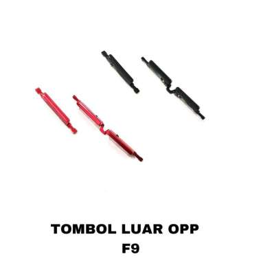 Tombol Luar Oppo F9 - Tombol on off volume merah
