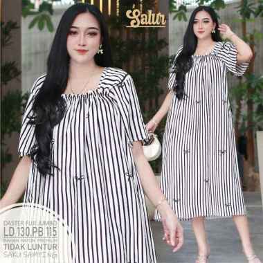 Baju Santai Daster fuji Motif Garis Jumbo Rayon Pink