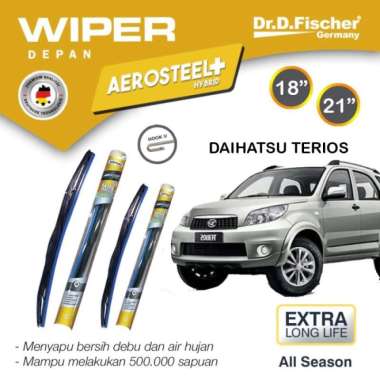 Wiper Rush Terios Fischer Karet Kaca Mobil Hybrid 18-21