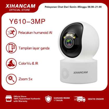 TECNO XIHANCAM Smart CCTV Indoor Wifi 5MP Kamera CCTV ColorVu PTZ 360 Zoom CCTV Wifi Jarak Jauh Lewa