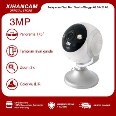 TECNO XIHANCAM Smart CCTV Indoor Wifi 5MP Kamera CCTV ColorVu PTZ 360 Zoom CCTV Wifi Jarak Jauh Lewa