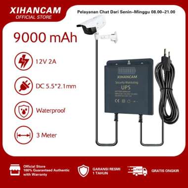 TECNO XIHANCAM UPS Mini 5V 2A Adaptor Power Cadangan Baterai Mini UPS CCTV USB Untuk Router Wifi IP 