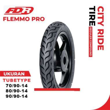 BAN MOTOR FDR FLEMMO PRO UKURAN 70/90 80/90 90/90 RING 14 TUBETYPE 70/90-14