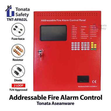 Fire Alarm Control Panel Full Addressable 2 Loop Tonata / MCFA Addressable ASW