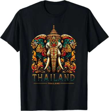 Kaos Tshirt Baju Murah Combed 30 Distro PREMiUM Thailand Gajah Emas Bangkok SOUVENIR oleh SUVENiR sa