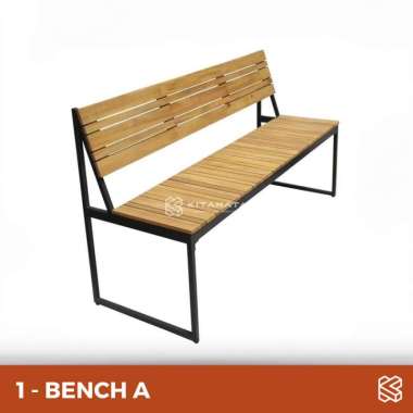 Kursi Sender // Kursi Taman // Kursi Kayu Outdoor Kursi Taman A