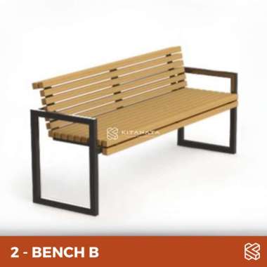 Kursi Sender // Kursi Taman // Kursi Kayu Outdoor Kursi Taman B