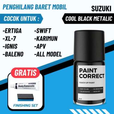 CAT OLES PENGHILANG BARET MOBIL SUZUKI COOL BLACK METALIC HITAM