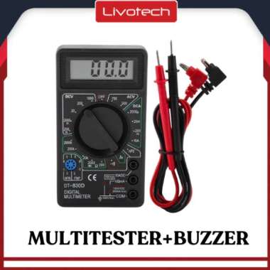 DT830D Multitester Buzzer Digital Multimeter Avo Meter Saku/Palm Size