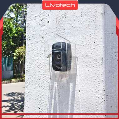Pelindung Hujan Door Bell Pintu Rumah Wireless Rain Cover Doorbell Bel