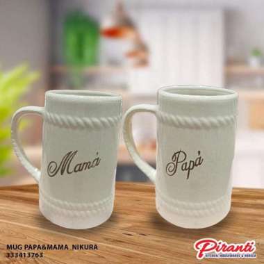 Mug Set papa mama / Gelas Couple / Mug Gagang 350 ML