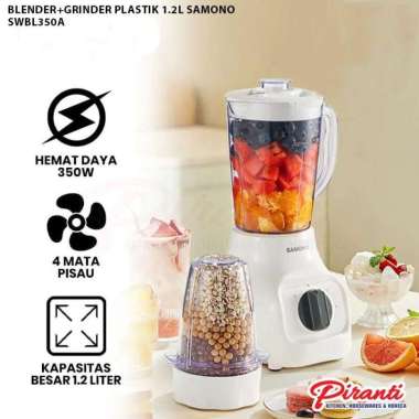 Samono 1,2L & 1.7L Blender Multifungsi 2in1 Blender Jus & Bumbu 350W LowNoise 1.7L