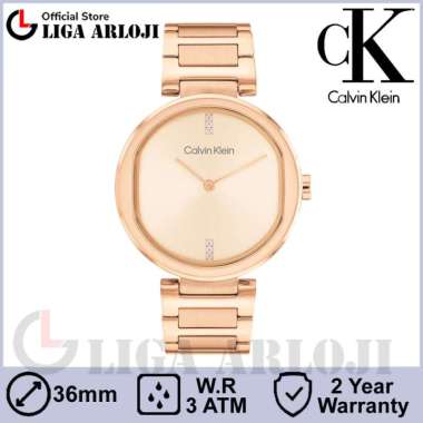 CALVIN KLEIN 25200431 Jam Tangan Wanita Analog Stainless Steel Original CK