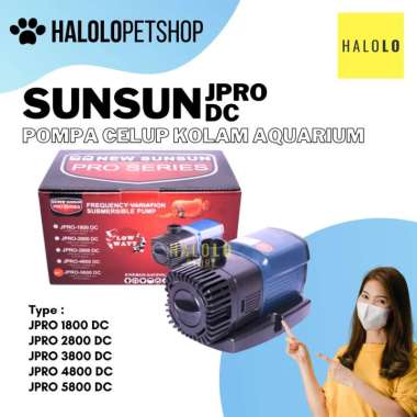 Pompa Celup Kolam Ikan SUNSUN JPRO 1800 / 2800 / 3800 / 4800 / 5800 DC Pompa Celup DC JPRO 2800 DC
