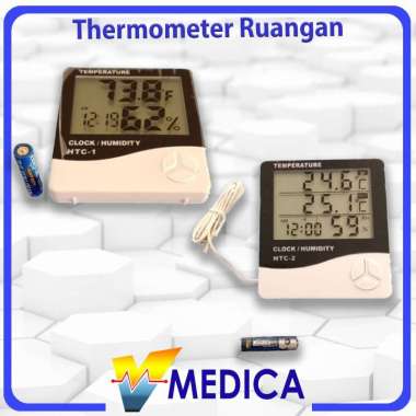 Thermometer Hygrometer Ruangan Digital Clock 2 Baris / Thermometer Ruangan Digital 3 Baris 2 BARIS