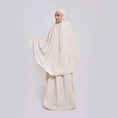 Kami Mafaza Prayer Set Plain Mukena Dewasa Semua Ukuran Beige