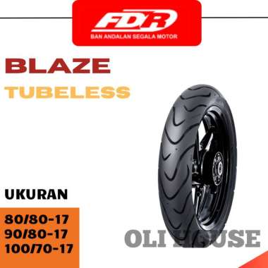 BAN MOTOR FDR BLAZE UKURAN 80/80 90/80 100/70 110/70 120/70 130/70 RING 17 TUBELESS 110/70-17