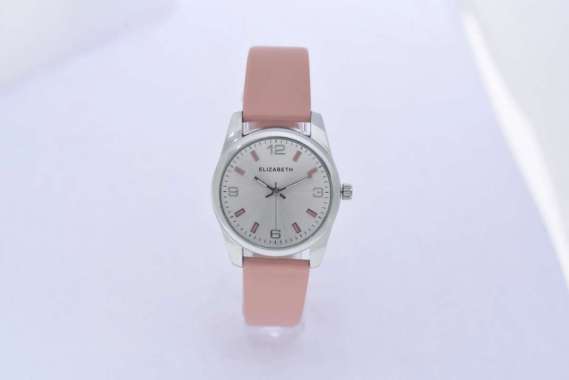 Jam Tangan Wanita - Elizabeth | Leather Strap 2200-0872 Pink