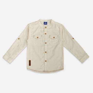 Rodeo Junior Shirt/ Kemeja Panjang Anak Laki Cream/ Donald Duck Dobby Stripe 6 tahun