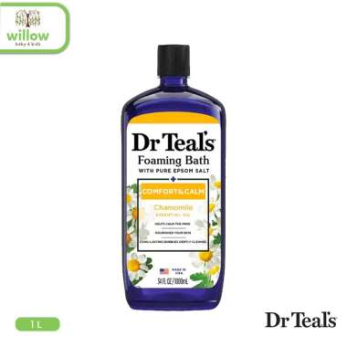 Perawatan Tubuh - Dr Teals Foaming Bath Pure Epsom Salt Oil 1L Chamomile Essential