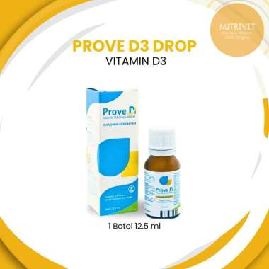 Prove D3 Drop - Vitamin D3 400 IU Tetes 12.5 ml untuk Dewasa dan Anak