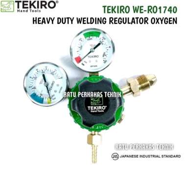 Tekiro Regulator Oksigen Original WE-RO1740 Heavy Duty Welding Regulator Oxygen 350 LBF/IN 300 Bar