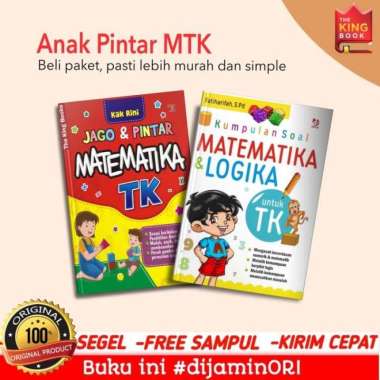Paket 2 buku jago dan pintar matematika TK & kumpulan soal matematika