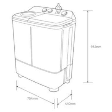 ELECTROLUX MESIN CUCI 2 TABUNG ELITE CARE SERIES - KAPASITAS CUCIAN 8KG -12KG CUCIAN 8KG