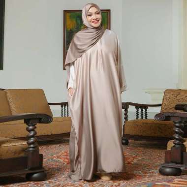 Lozy Hijab - Hanum Dress (Hanum Abaya Dress Gradasi) Pale Brown
