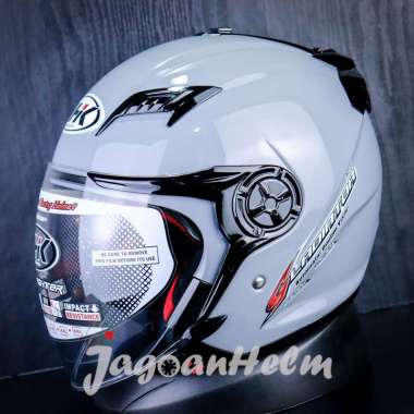 HELM NHK GLADIATOR SOLID | DIM GREY | DOUBLE VISOR L