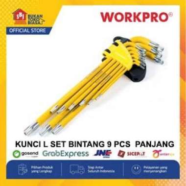 Workpro Kunci L Set Bintang 9 Pcs Panjang W022012