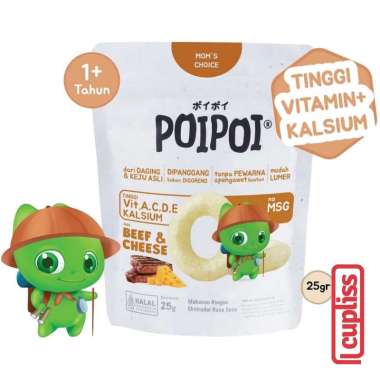 PoiPoi Healthy Snack Beef Cheese 25g Snack Anak