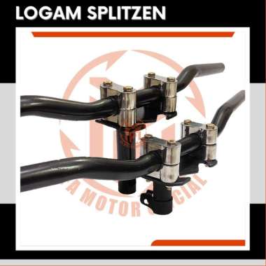 NEW PAKET KOMPLIT STANG RZR PLUS DUDUKAN STANG RACING ROAD RACE UNIVERSAL MOTOR HondaYamahaSUZUKI SA