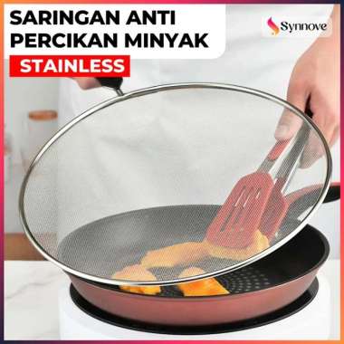 Saringan Minyak Anti Percikan Stainless Peniris Minyak Saringan Minyak Goreng 29cm Saringan Minyak H