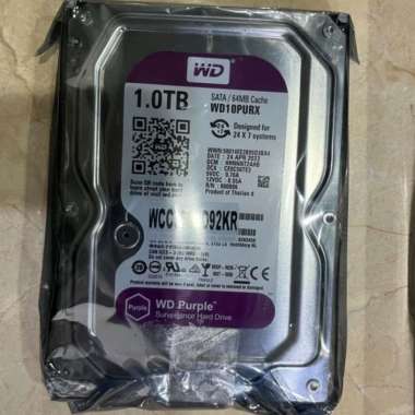 WD20PURX HARDISK INTERNAL 1 TB/2TB/3TB/4TB WD PURPLE HARDISK CCTV 4TB