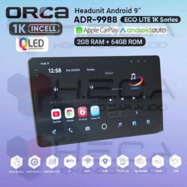 ORCA Eco Lite 1K Series 2/64 GB 9" inch Android ADR-9988 Head Unit Tape TV Mobil