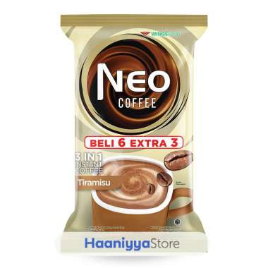 Jual Kopi Sachet Siap Seduh / Coffee Instan - NEO Coffee 3 in 1 Kopi Tiramisu Sachet 9 x 20 g - Haan