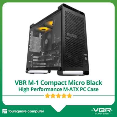 VBR M-1 Compact Micro Black High Perfomance M-ATX PC Case Casing