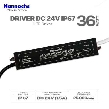Hannochs Driver Adaptor DC 24V Travo Power Supply IP 67 - LED Strip Driver DC 36W