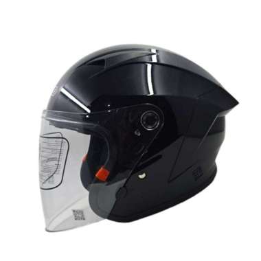 FORCE Helm Half Face SNI Ganteng Kekinian Spoiler Cowok Pria Laki Dewasa Model X1 NS Warna Solid Vir