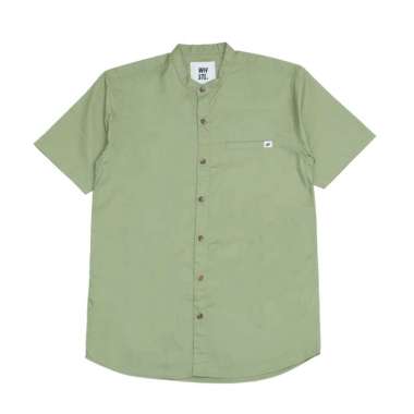 WHSTL. Shirt Kemeja Lengan Pendek Pria Audrey #2 - Hijau Sage L